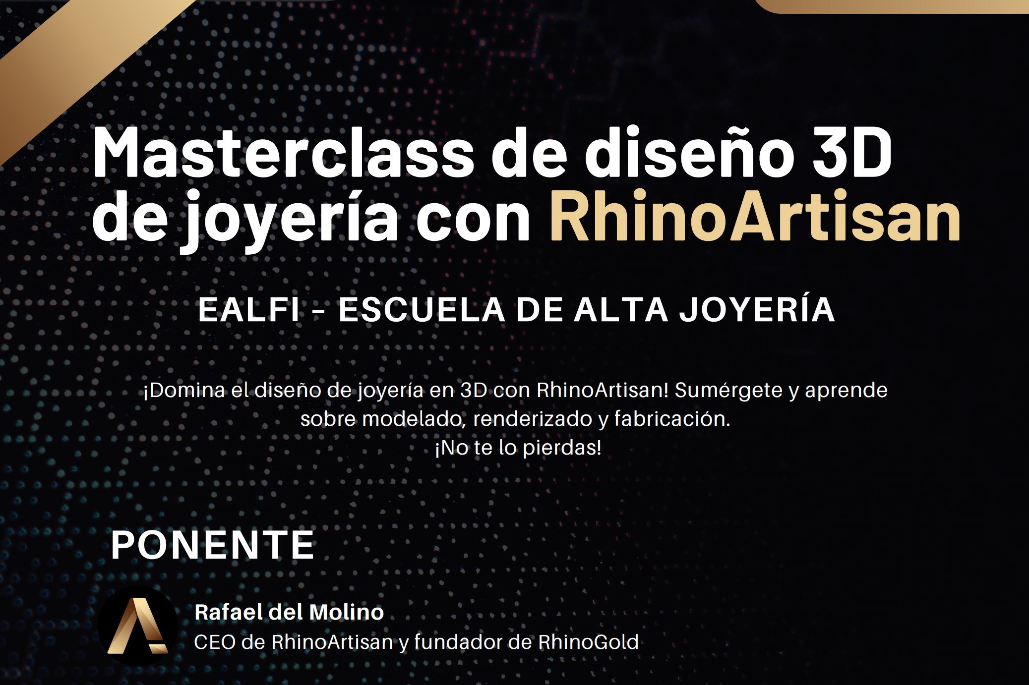 3D Jewelry Design Masterclass with RhinoArtisan in Madrid