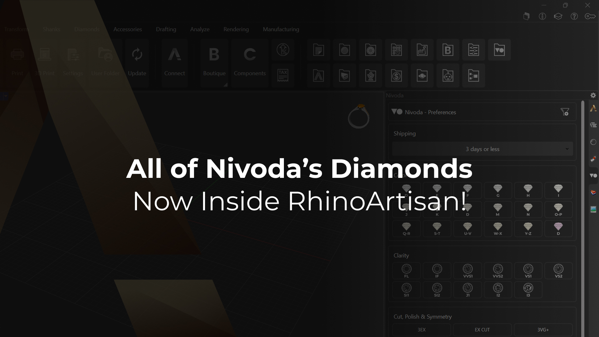 All of Nivoda’s Diamonds—Now Inside RhinoArtisan!