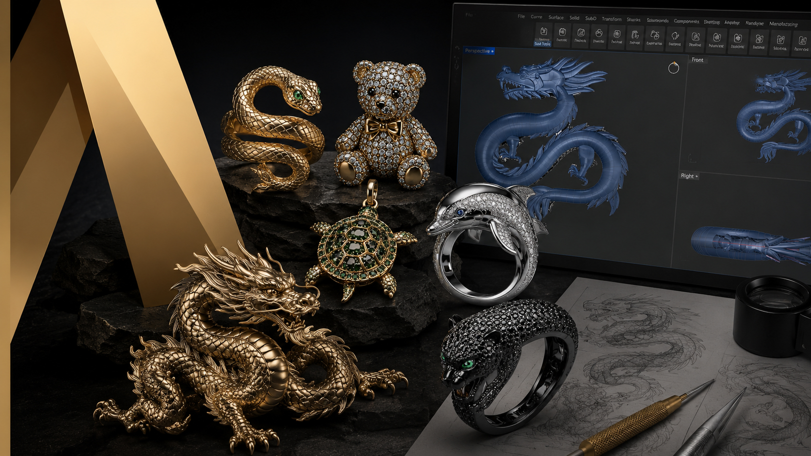 Living Jewels: SubD Creature Sculpting