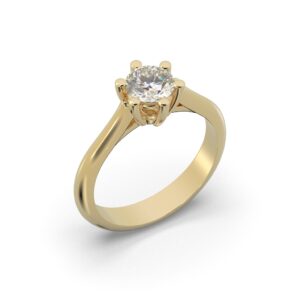 001 Solitare Basket 0.75 ct