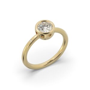 005 Solitare Bezel 0.75 ct