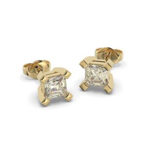 013 Basket earrings asscher cut